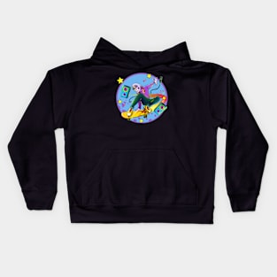 Skateboarding Skull Punk Kids Hoodie